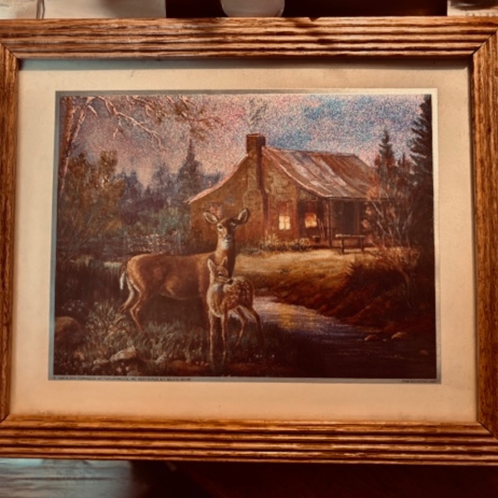 Scafa-Tornabene: Cabin and Deer Foil Picture